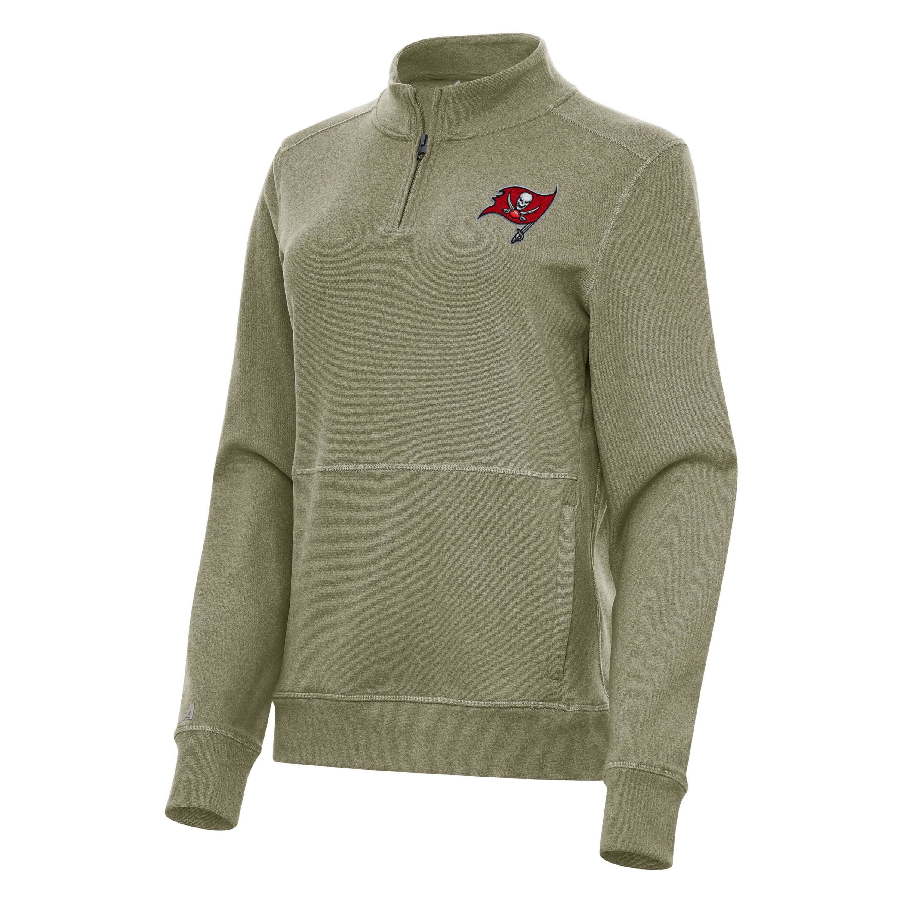 Antigua NFL Tampa Bay Buccaneers Womens Crush 1/4 Zip Pullover