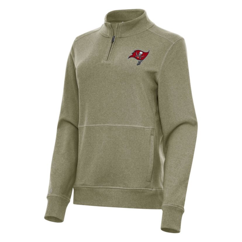 Antigua NFL Tampa Bay Buccaneers Womens Crush 1/4 Zip Pullover