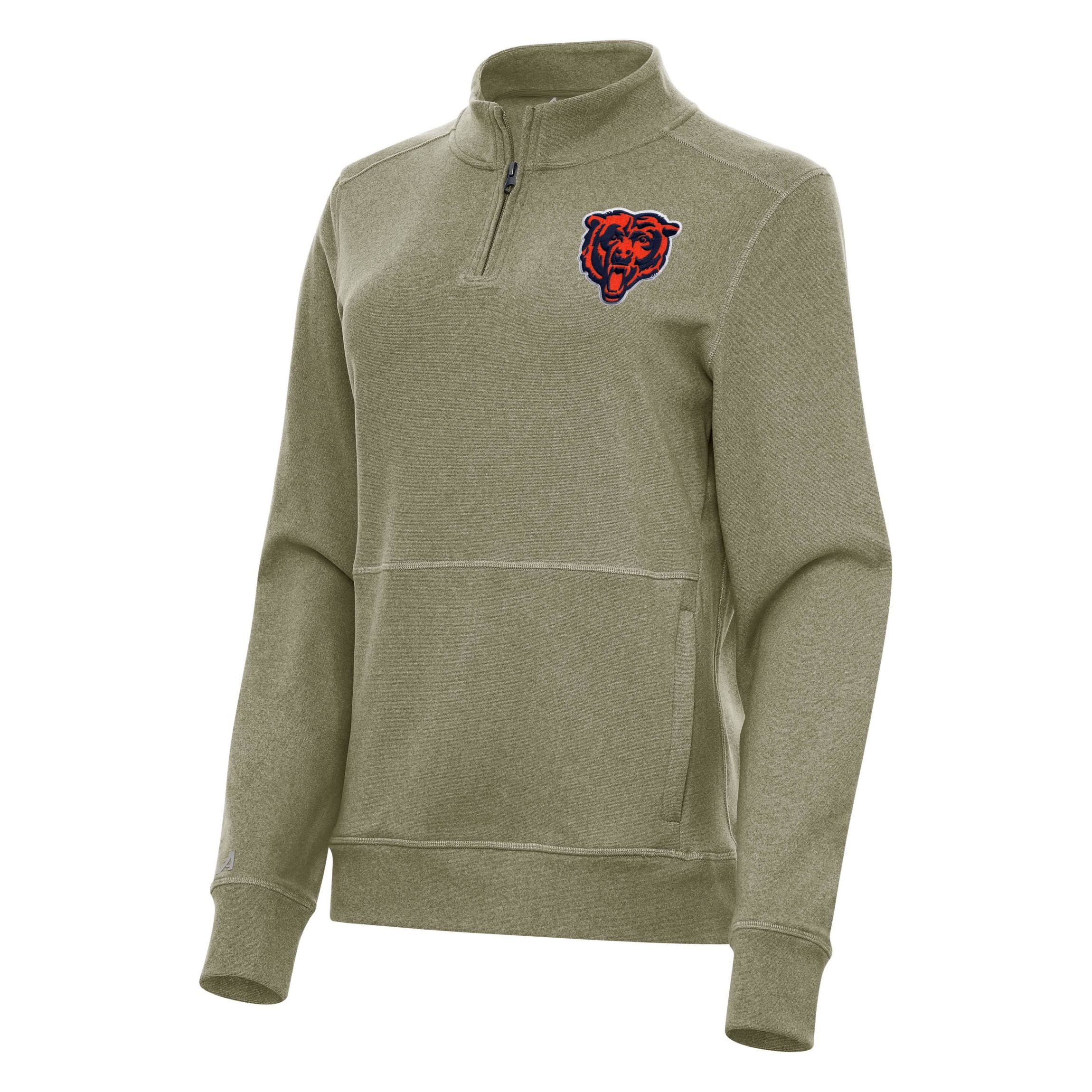 Antigua NFL Chicago Bears Womens Crush 1/4 Zip Pullover