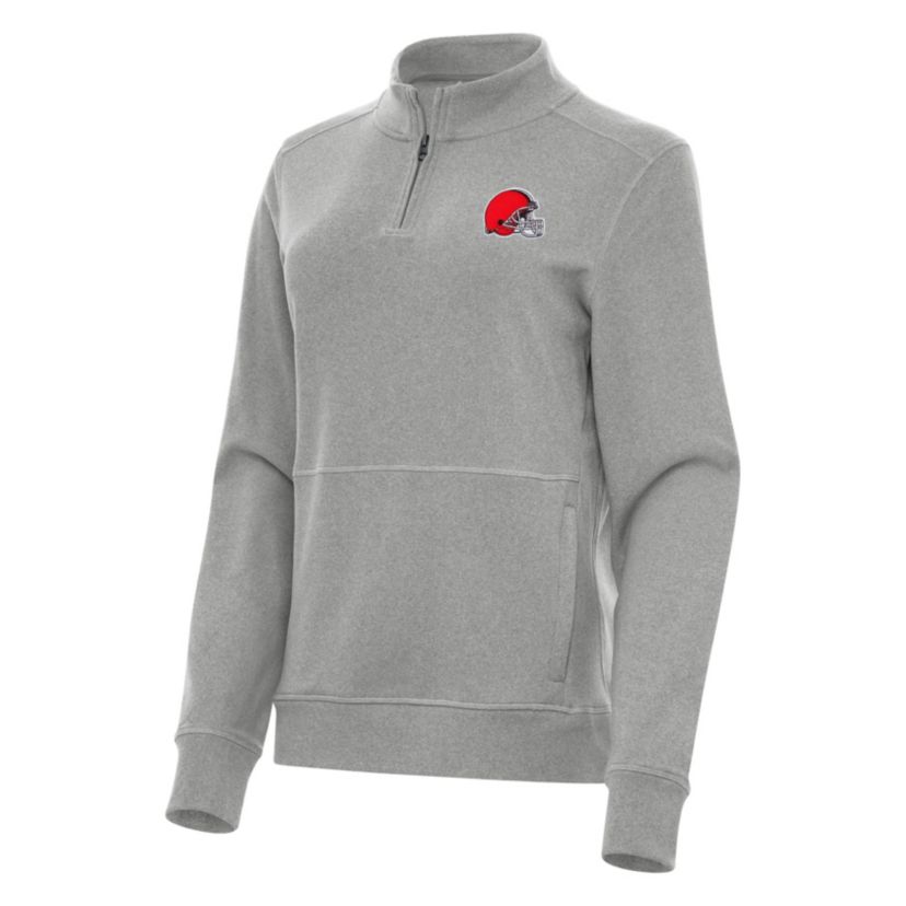 Antigua NFL Cleveland Browns Womens Crush 1/4 Zip Pullover