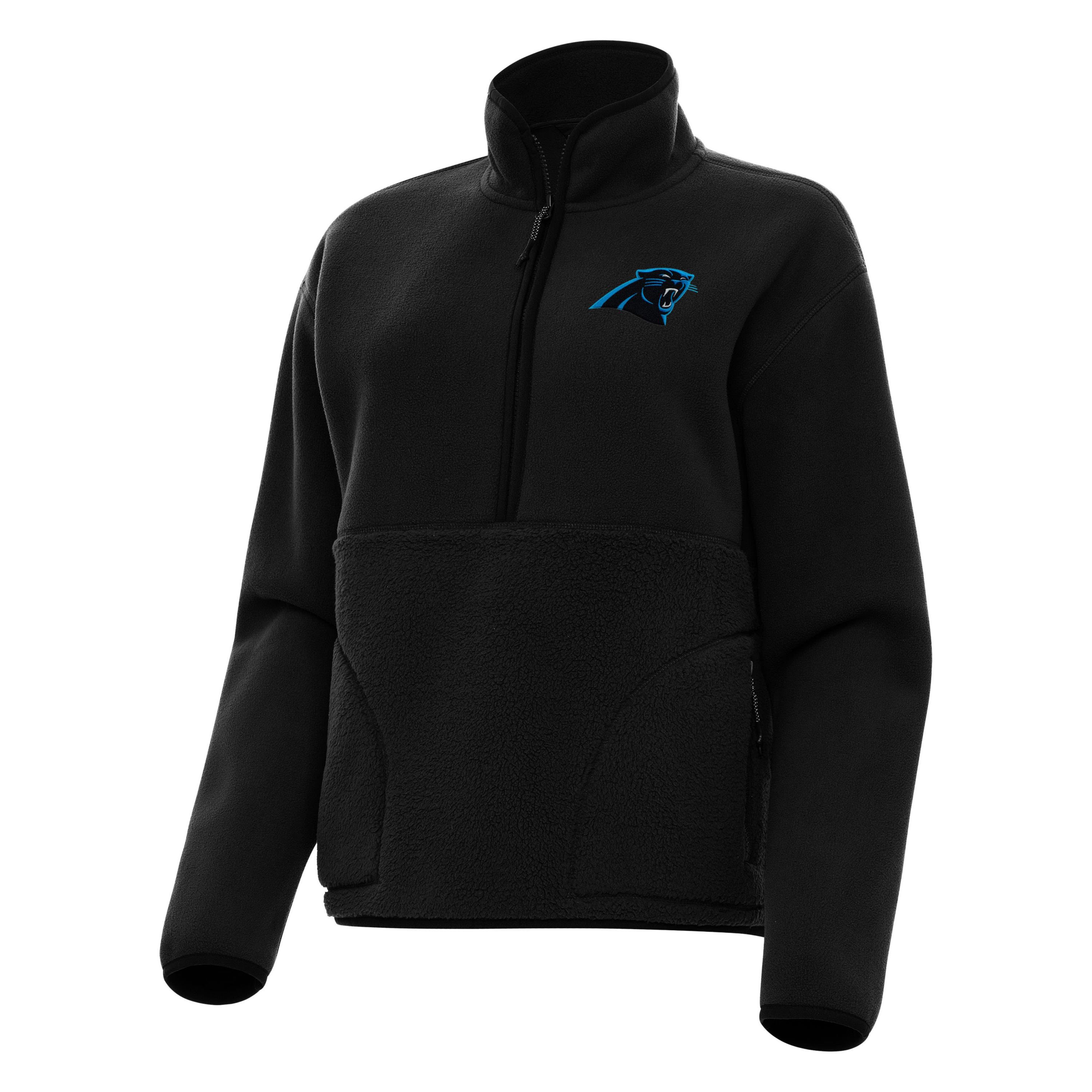 Antigua NFL Carolina Panthers Womens Figure 1/4 Zip Pullover