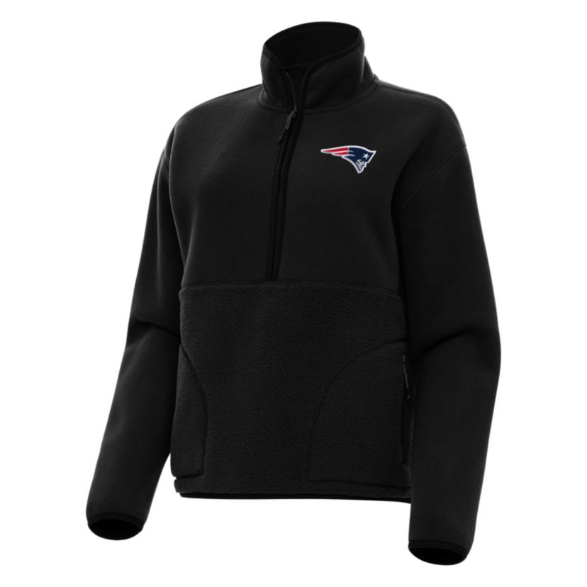 Antigua NFL New England Patriots Womens Figure 1/4 Zip Pullover
