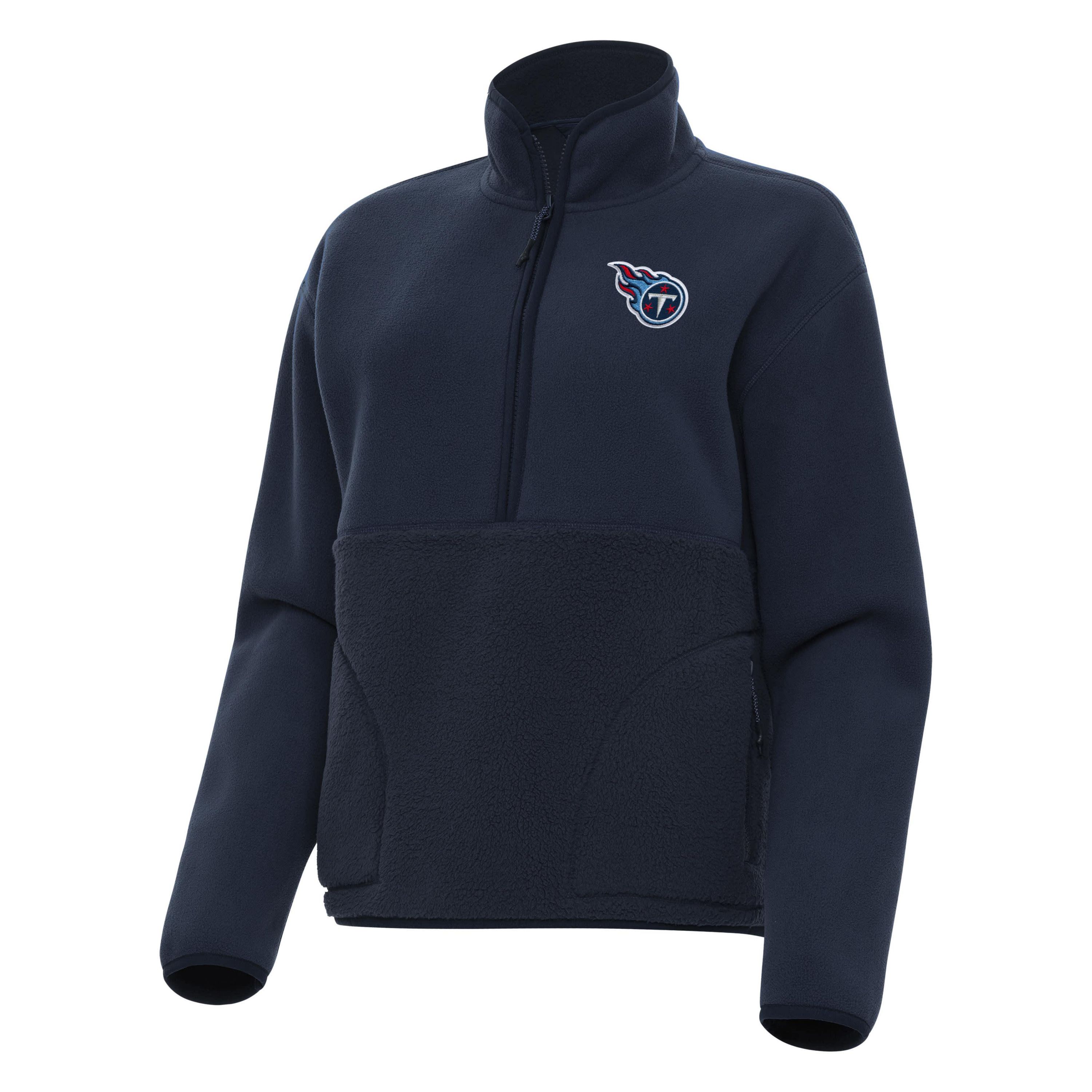 Antigua NFL Tennessee Titans Womens Figure 1/4 Zip Pullover