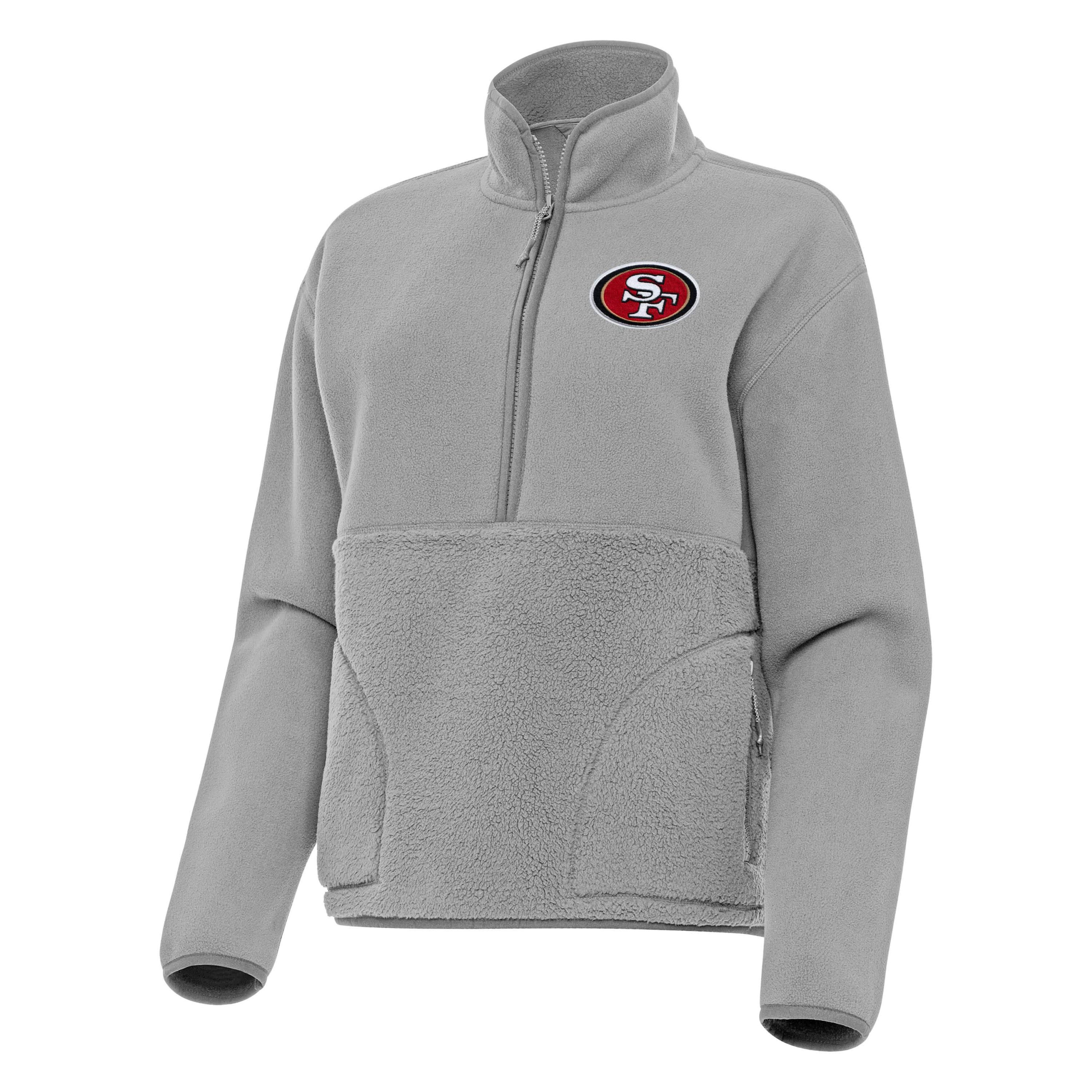 Antigua NFL San Francisco 49ers Womens Figure 1/4 Zip Pullover
