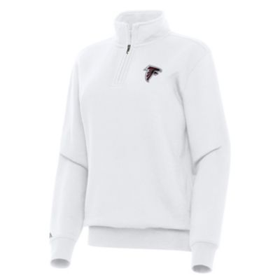 Antigua NFL Atlanta Falcons Women's Victory 1/4 Zip Pullover, White, XS