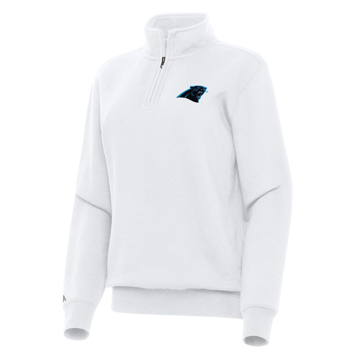Antigua NFL Carolina Panthers Womens Victory 1/4 Zip Pullover