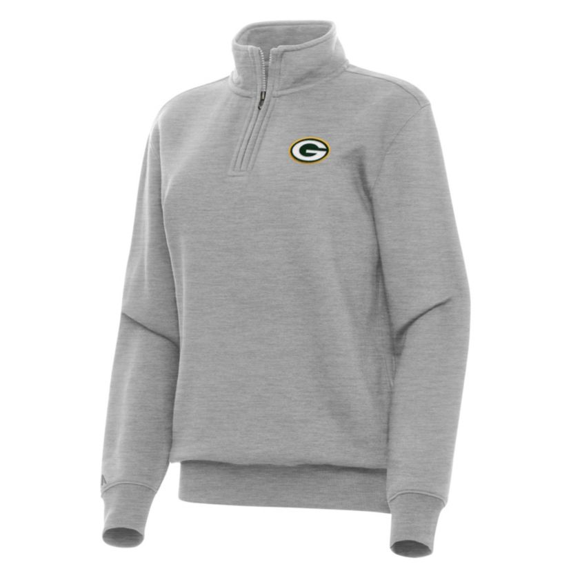 Antigua NFL Green Bay Packers Womens Victory 1/4 Zip Pullover