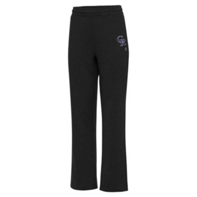 Antigua MLB Heather Colorado Rockies Victory Sweatpants, Black, XL