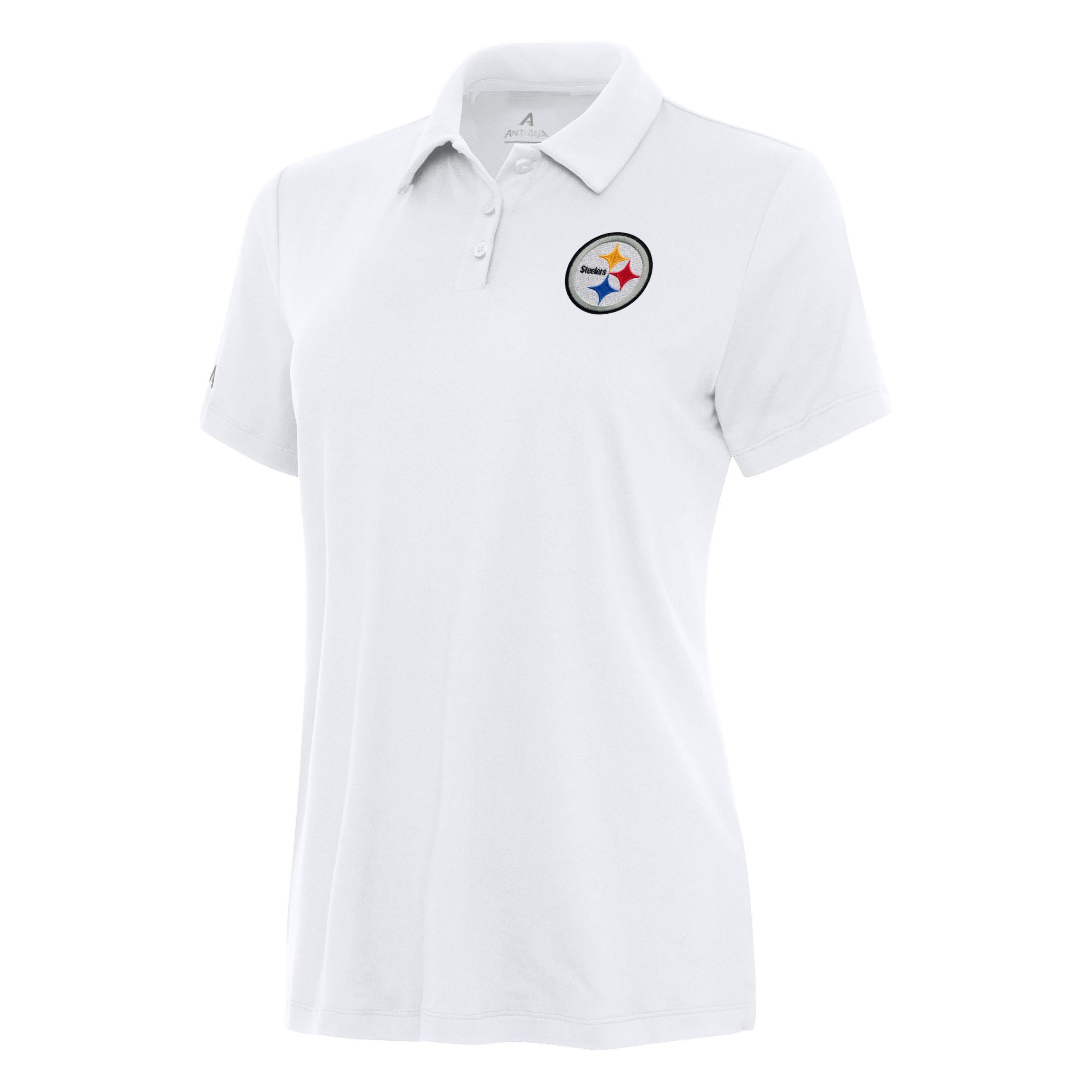 Antigua NFL Pittsburgh Steelers Womens Reprocess Polo