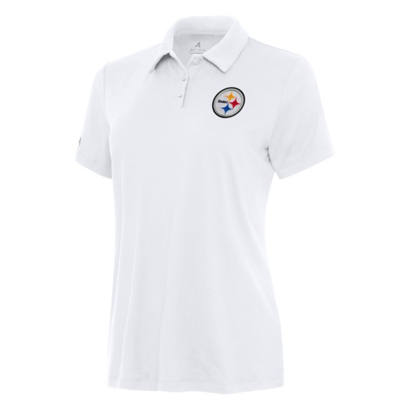 Antigua NFL Pittsburgh Steelers Womens Reprocess Polo