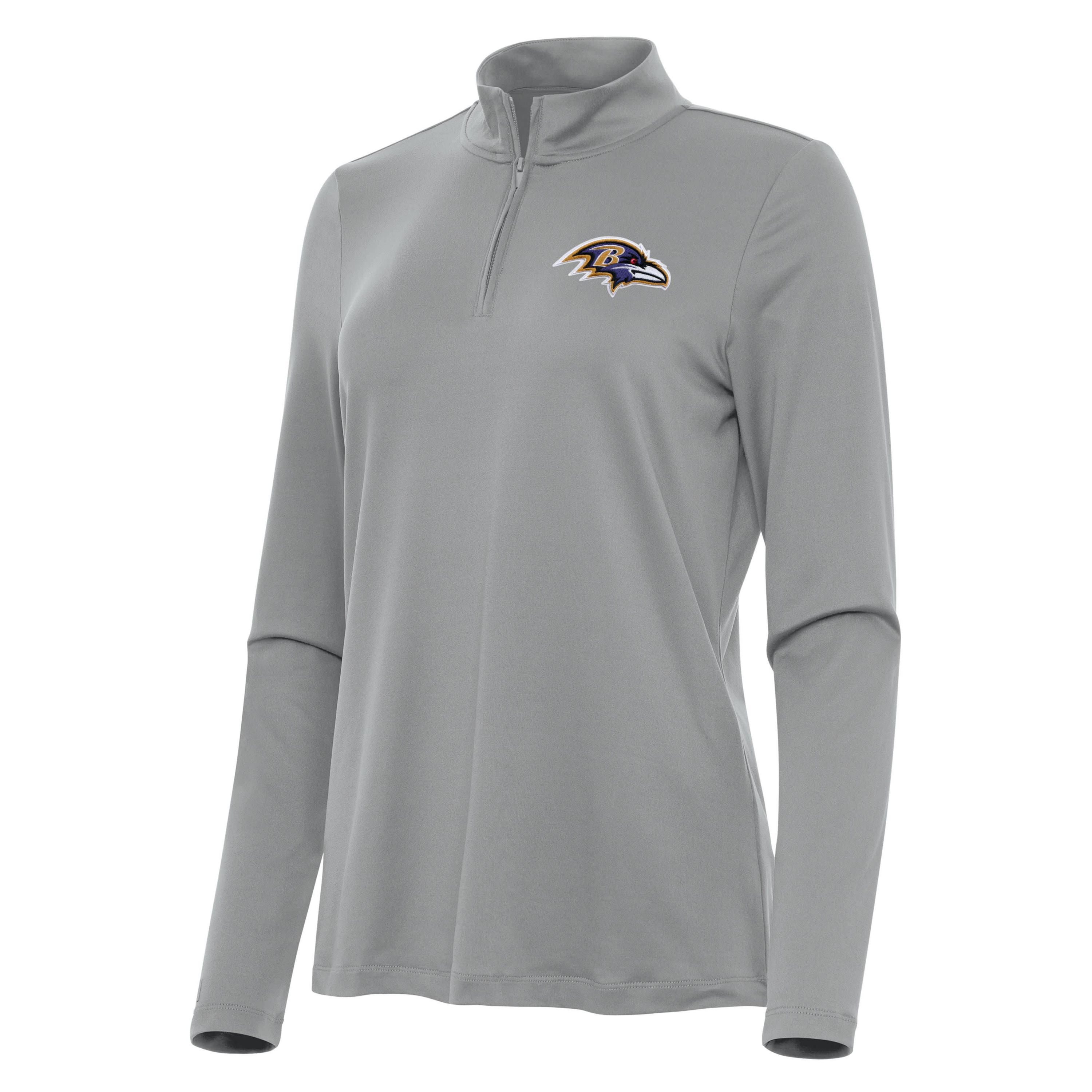 Antigua NFL Baltimore Ravens Womens Reprocess 1/4 Zip Pullover