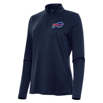 Antigua NFL Buffalo Bills Women's Reprocess 1/4 Zip Pullover, Navy Blue, Small