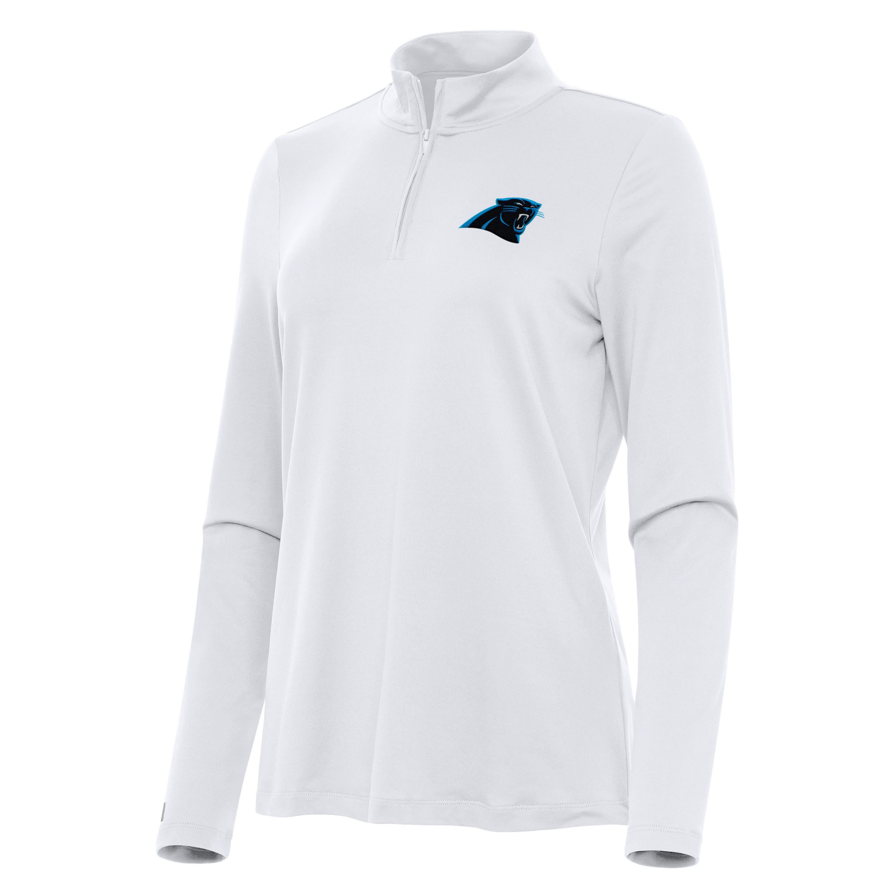 Antigua NFL Carolina Panthers Womens Reprocess 1/4 Zip Pullover
