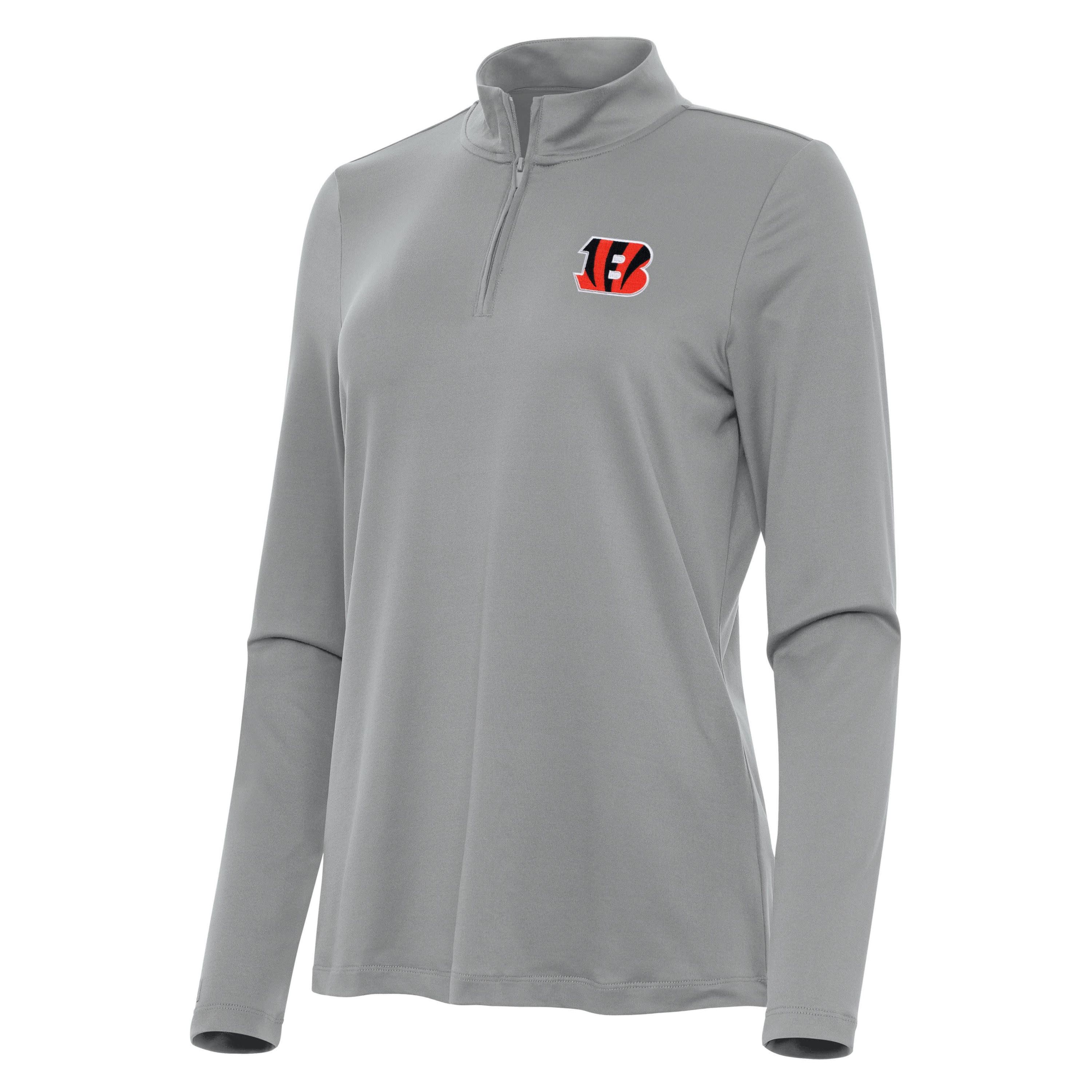 Antigua NFL Cincinnati Bengals Womens Reprocess 1/4 Zip Pullover