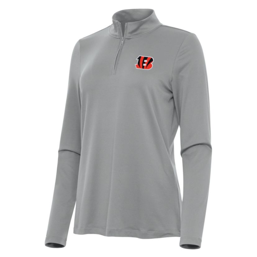 Antigua NFL Cincinnati Bengals Womens Reprocess 1/4 Zip Pullover