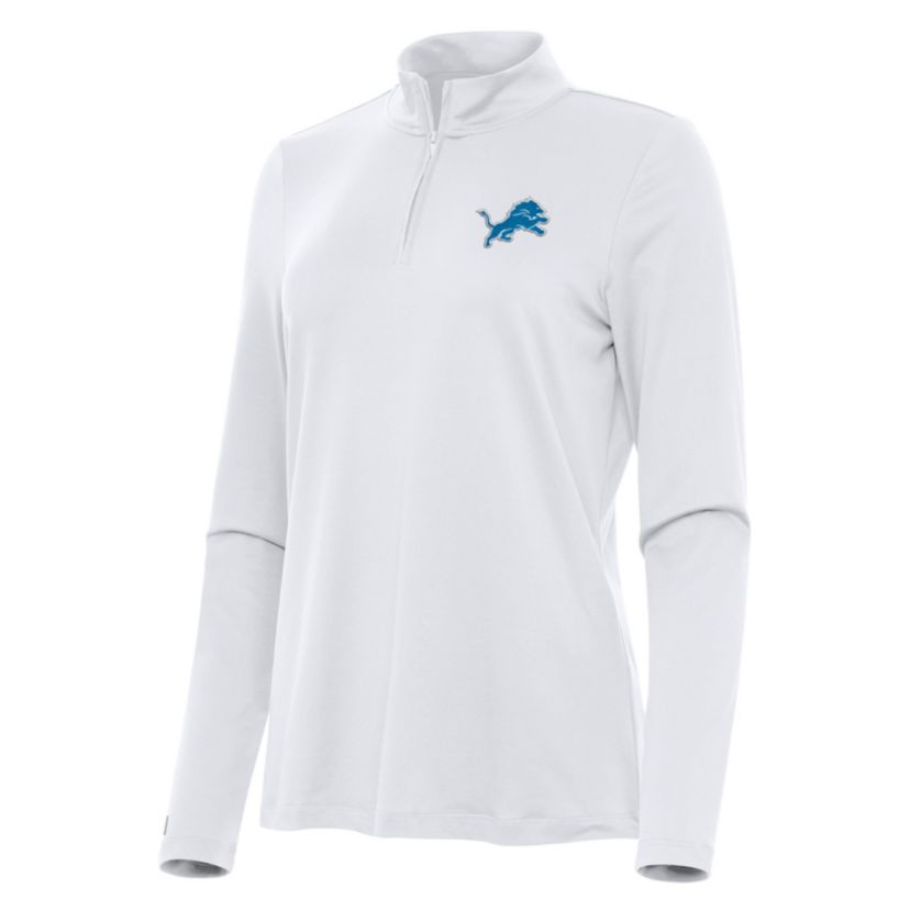Antigua NFL Detroit Lions Womens Reprocess 1/4 Zip Pullover