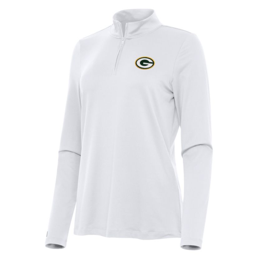 Antigua NFL Green Bay Packers Womens Reprocess 1/4 Zip Pullover