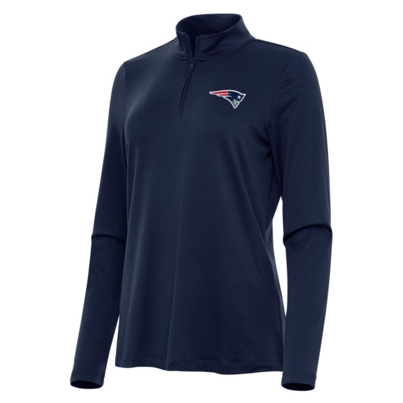 Antigua NFL New England Patriots Womens Reprocess 1/4 Zip Pullover