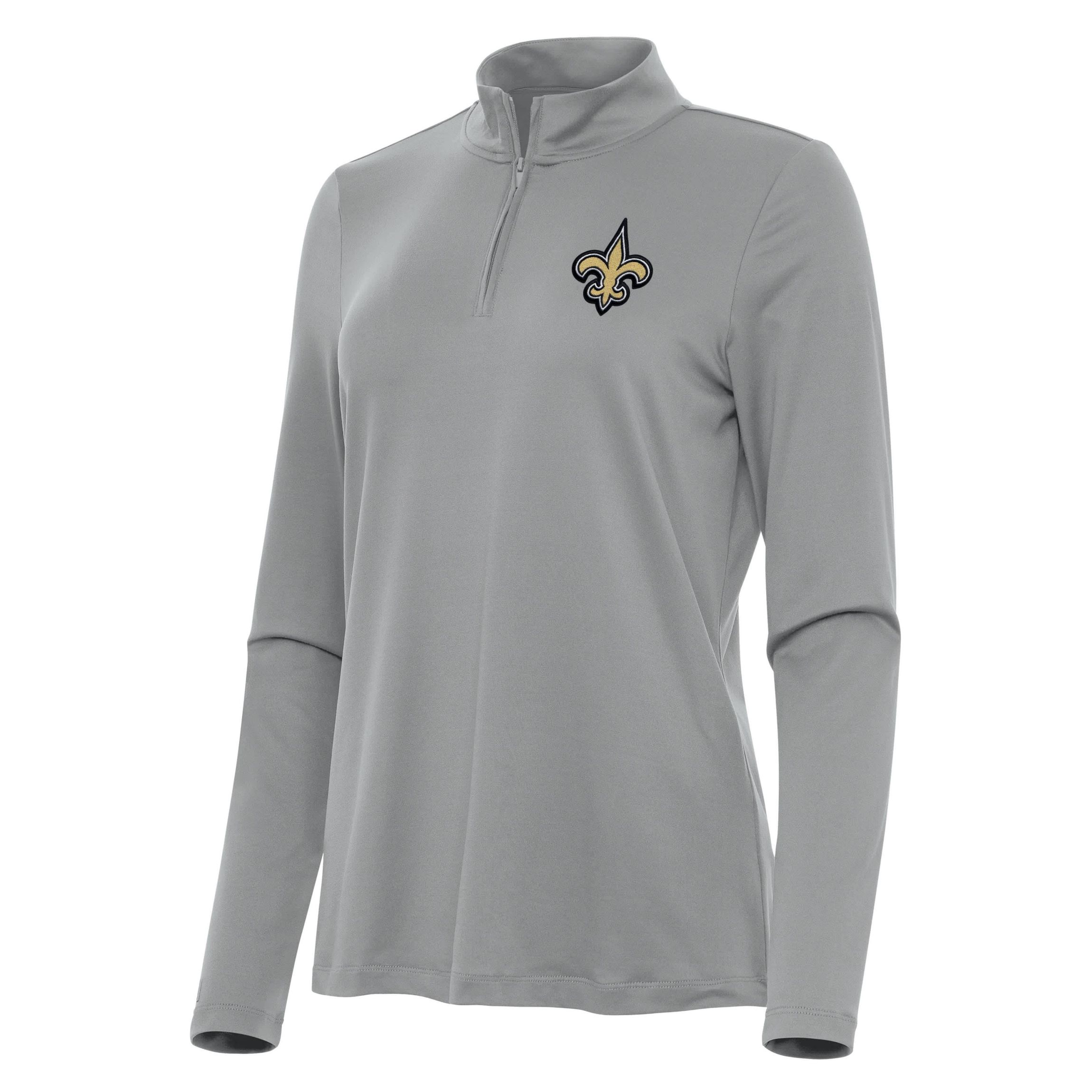 Antigua NFL New Orleans Saints Womens Reprocess 1/4 Zip Pullover