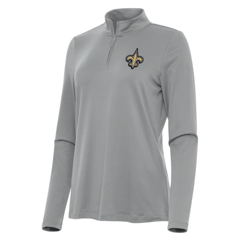 Antigua NFL New Orleans Saints Womens Reprocess 1/4 Zip Pullover