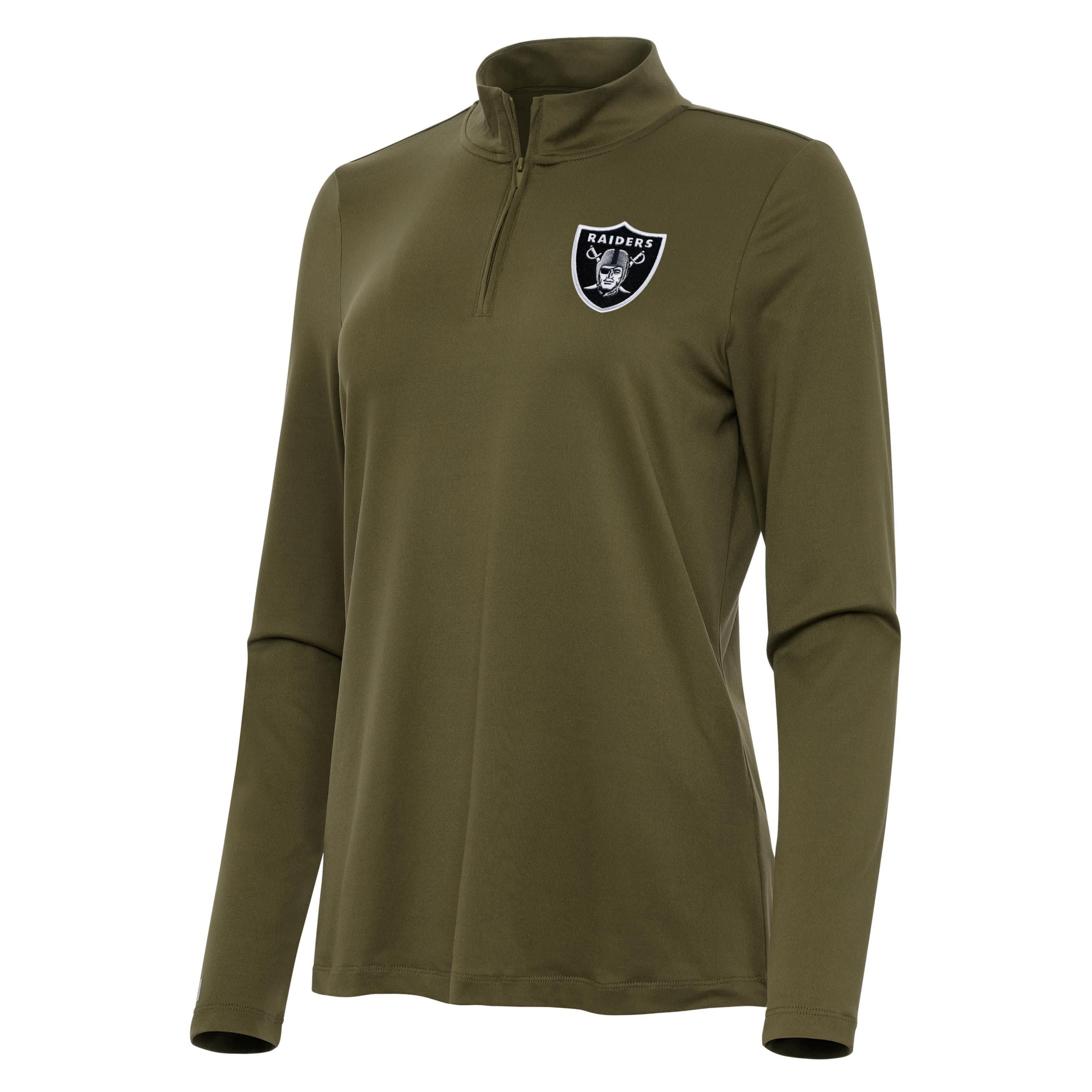 Antigua NFL Las Vegas Raiders  Womens Reprocess 1/4 Zip Pullover