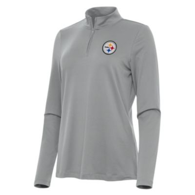 Antigua NFL Pittsburgh Steelers Women's Reprocess 1/4 Zip Pullover, XS