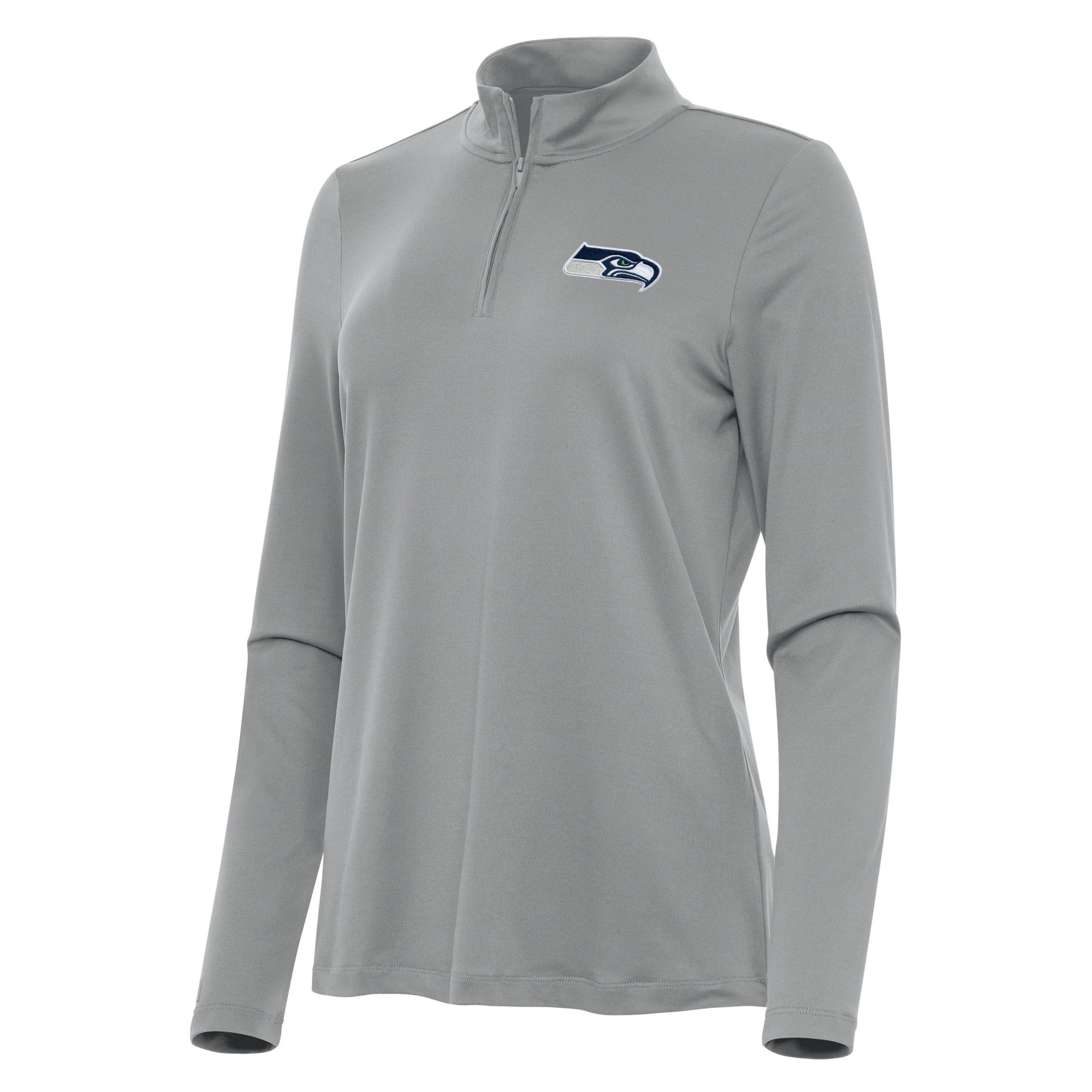 Antigua NFL Seattle Seahawks Womens Reprocess 1/4 Zip Pullover