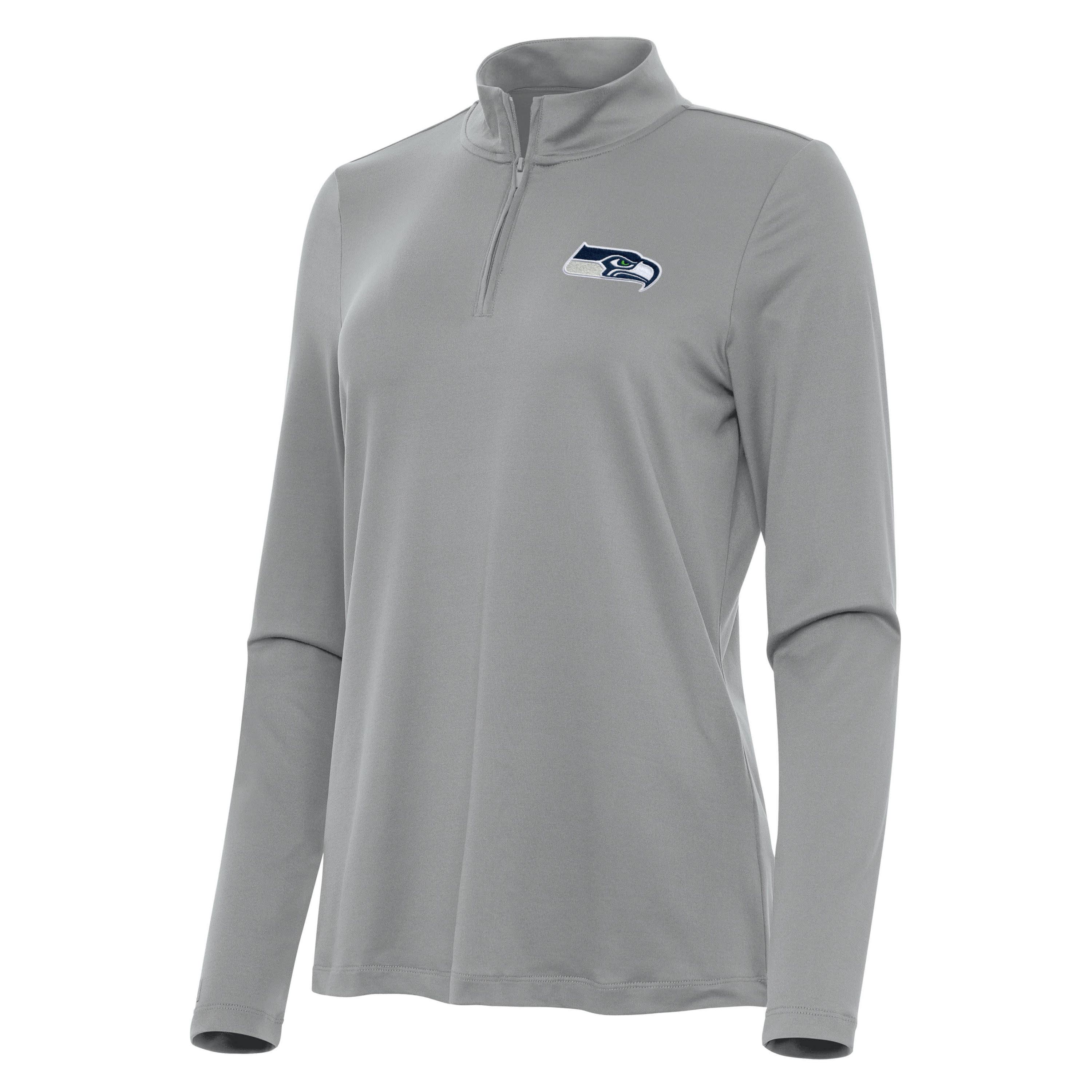 Antigua NFL Seattle Seahawks Womens Reprocess 1/4 Zip Pullover