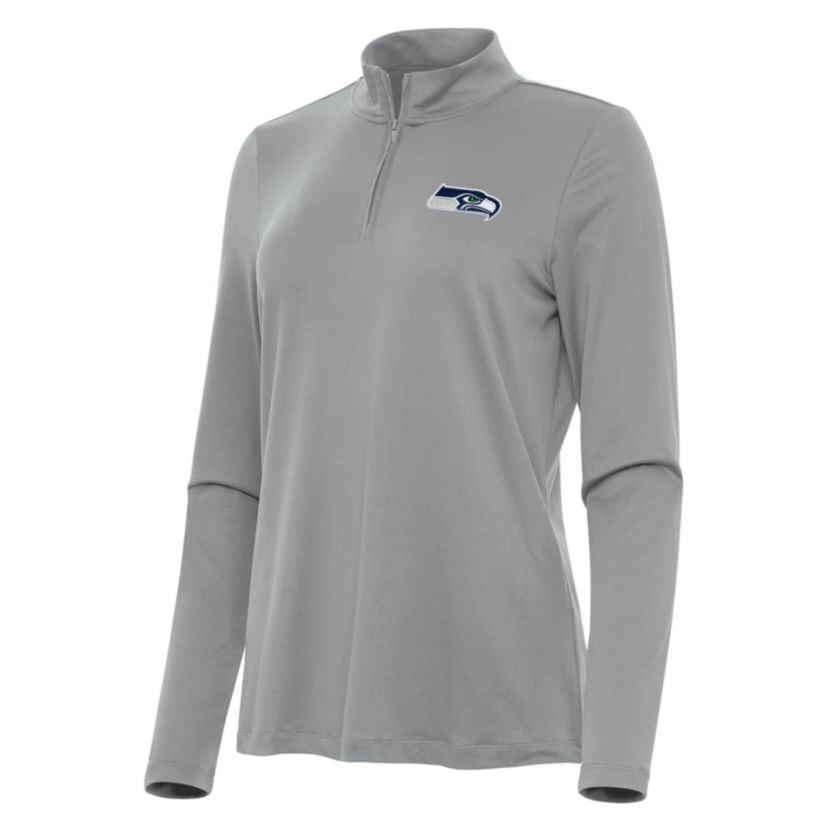 Antigua NFL Seattle Seahawks Womens Reprocess 1/4 Zip Pullover