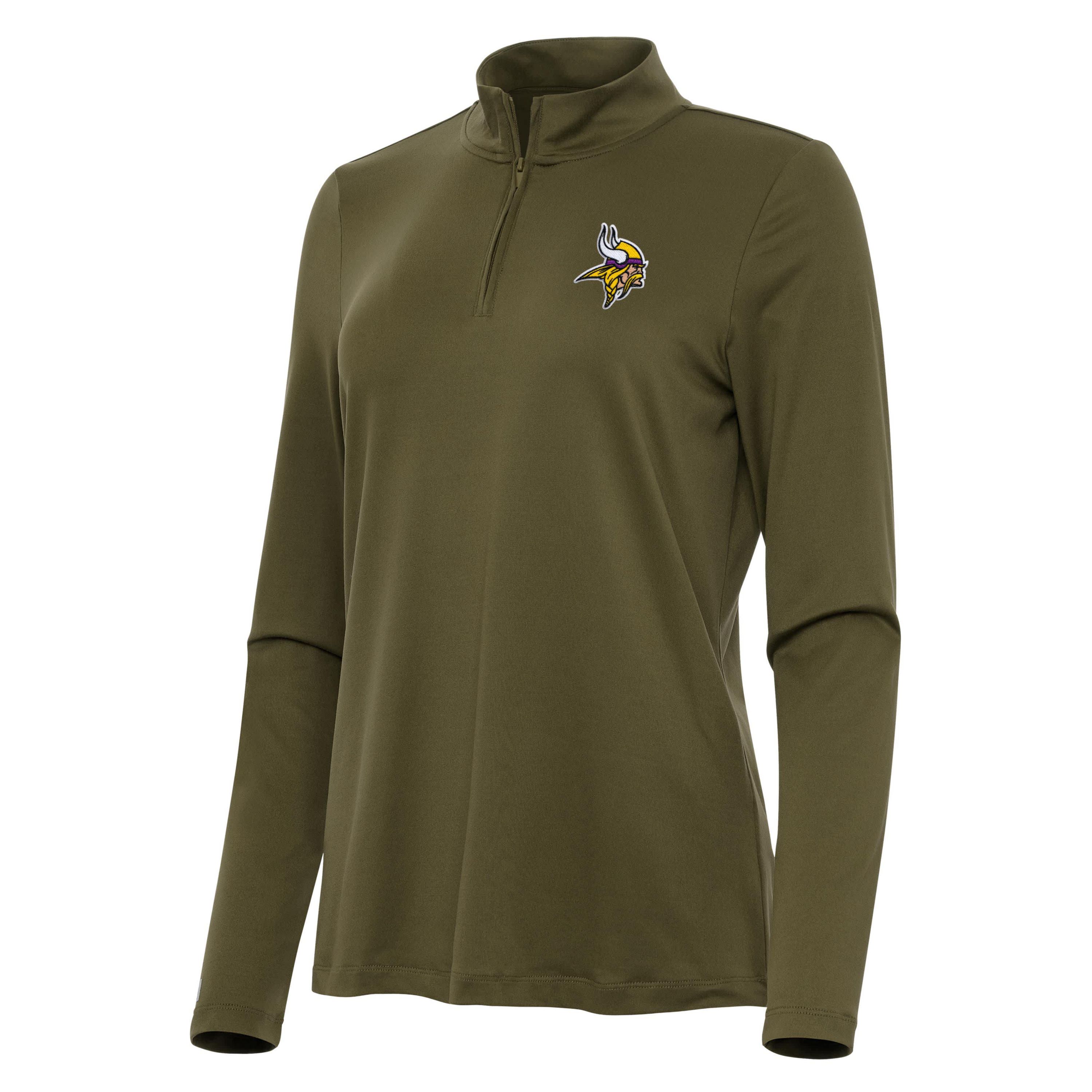 Antigua NFL Minnesota Vikings Womens Reprocess 1/4 Zip Pullover