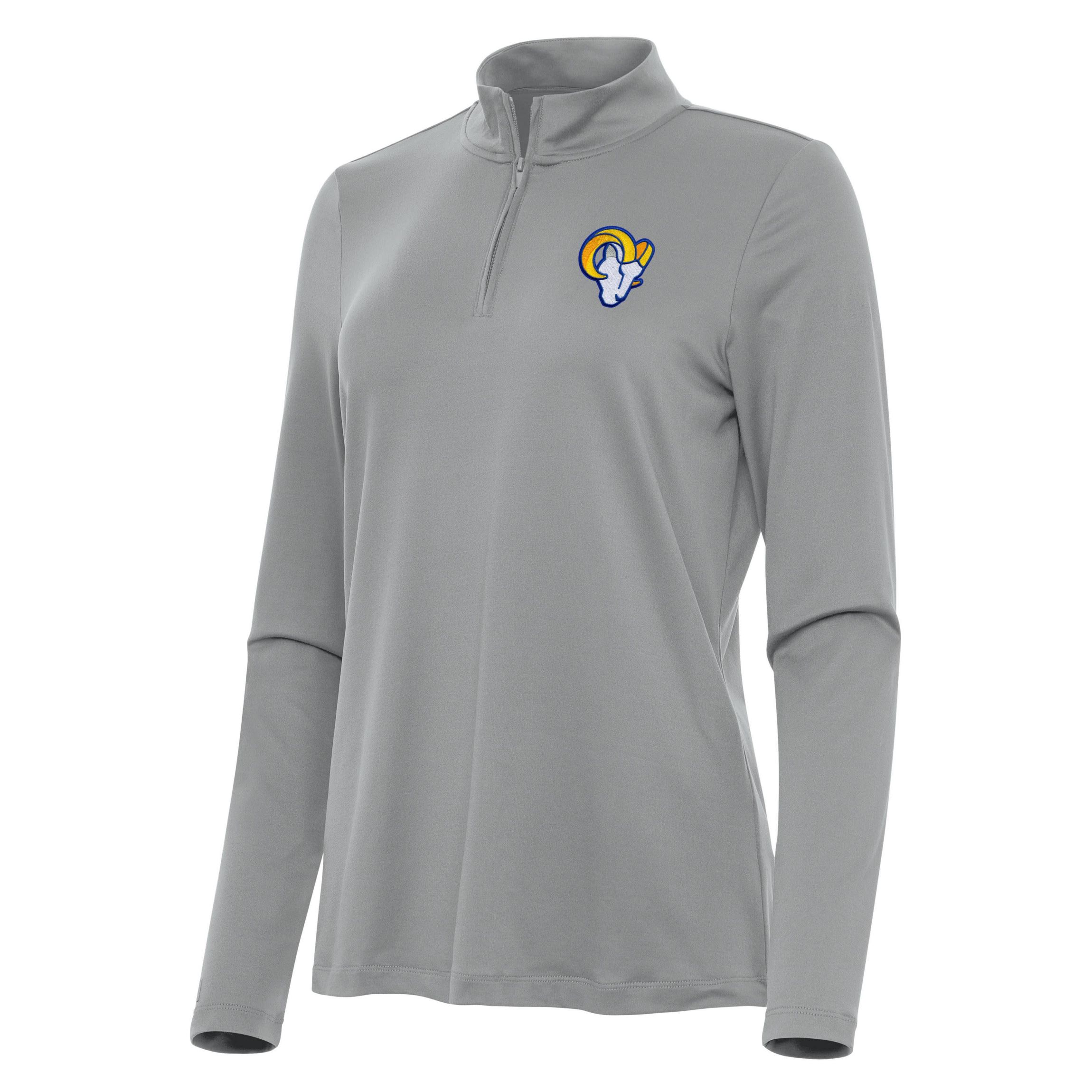Antigua NFL Los Angeles Rams Womens Reprocess 1/4 Zip Pullover