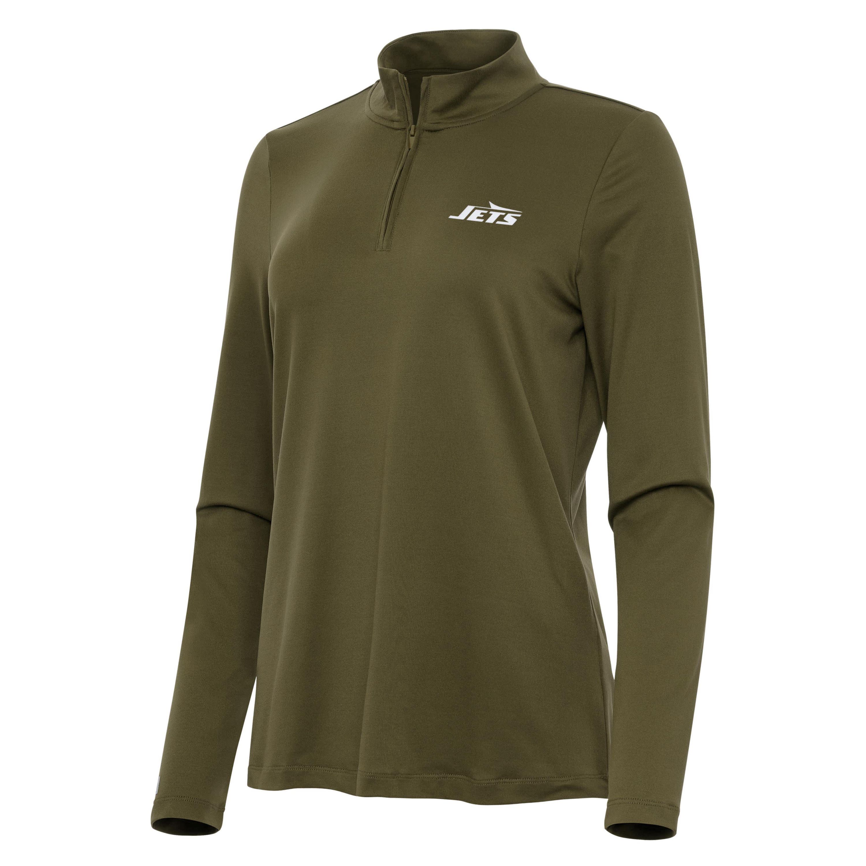 Antigua NFL New York Jets Womens Reprocess 1/4 Zip Pullover