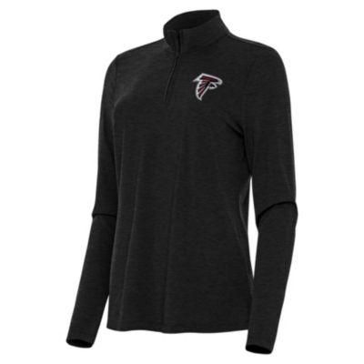 Antigua NFL Atlanta Falcons Women's Bright 1/4 Zip Pullover, Black, XS