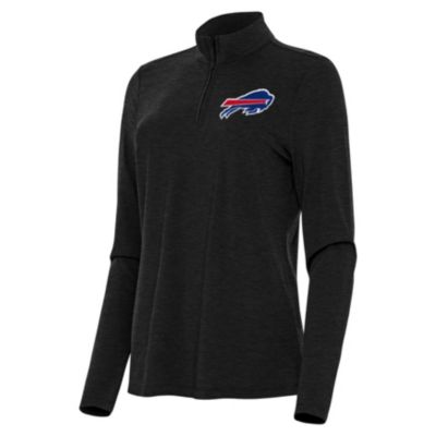 Antigua NFL Buffalo Bills Women's Bright 1/4 Zip Pullover, Black, XS