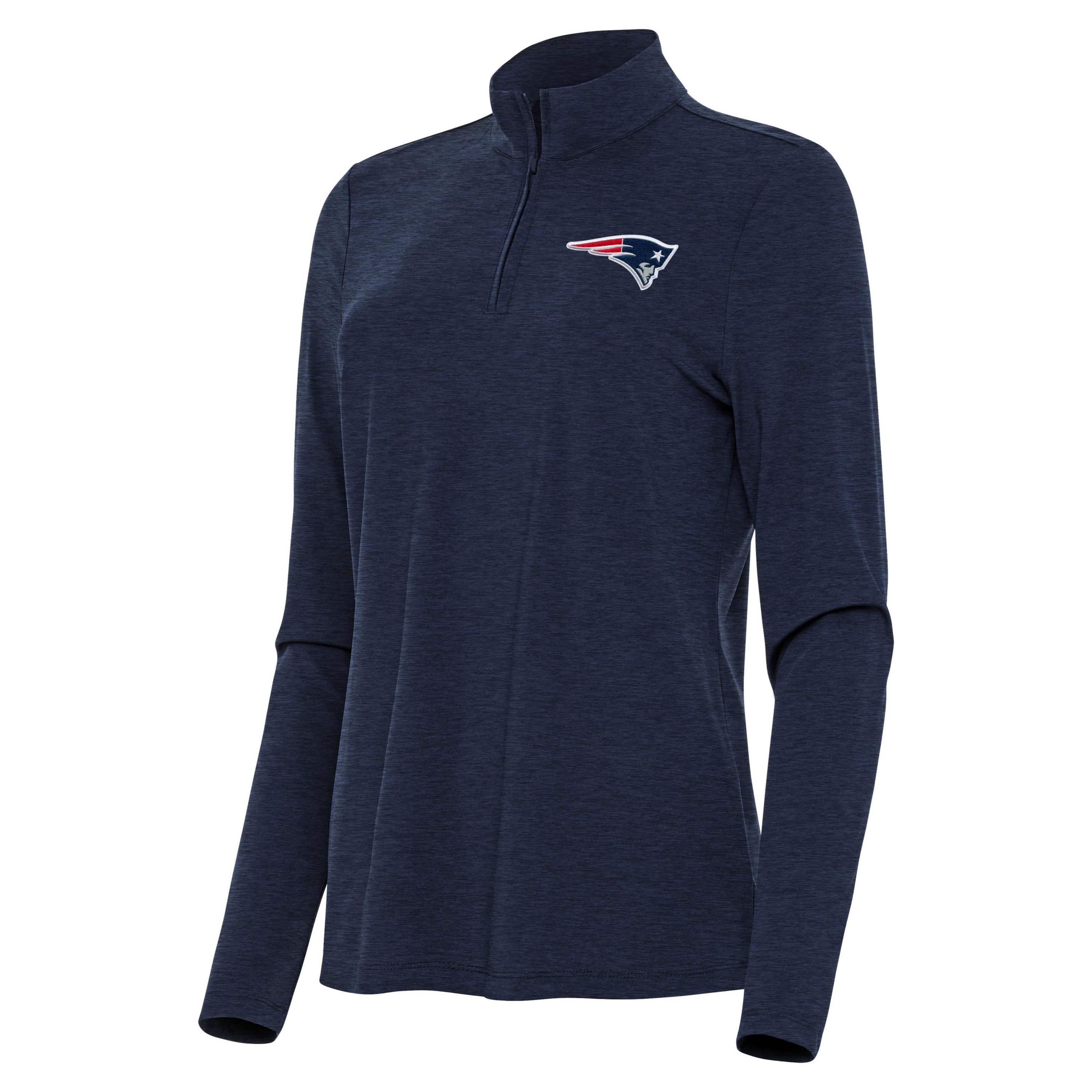 Antigua NFL New England Patriots Womens Bright 1/4 Zip Pullover
