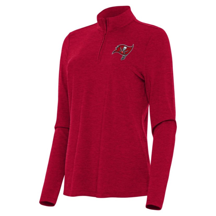 Antigua NFL Tampa Bay Buccaneers Womens Bright 1/4 Zip Pullover