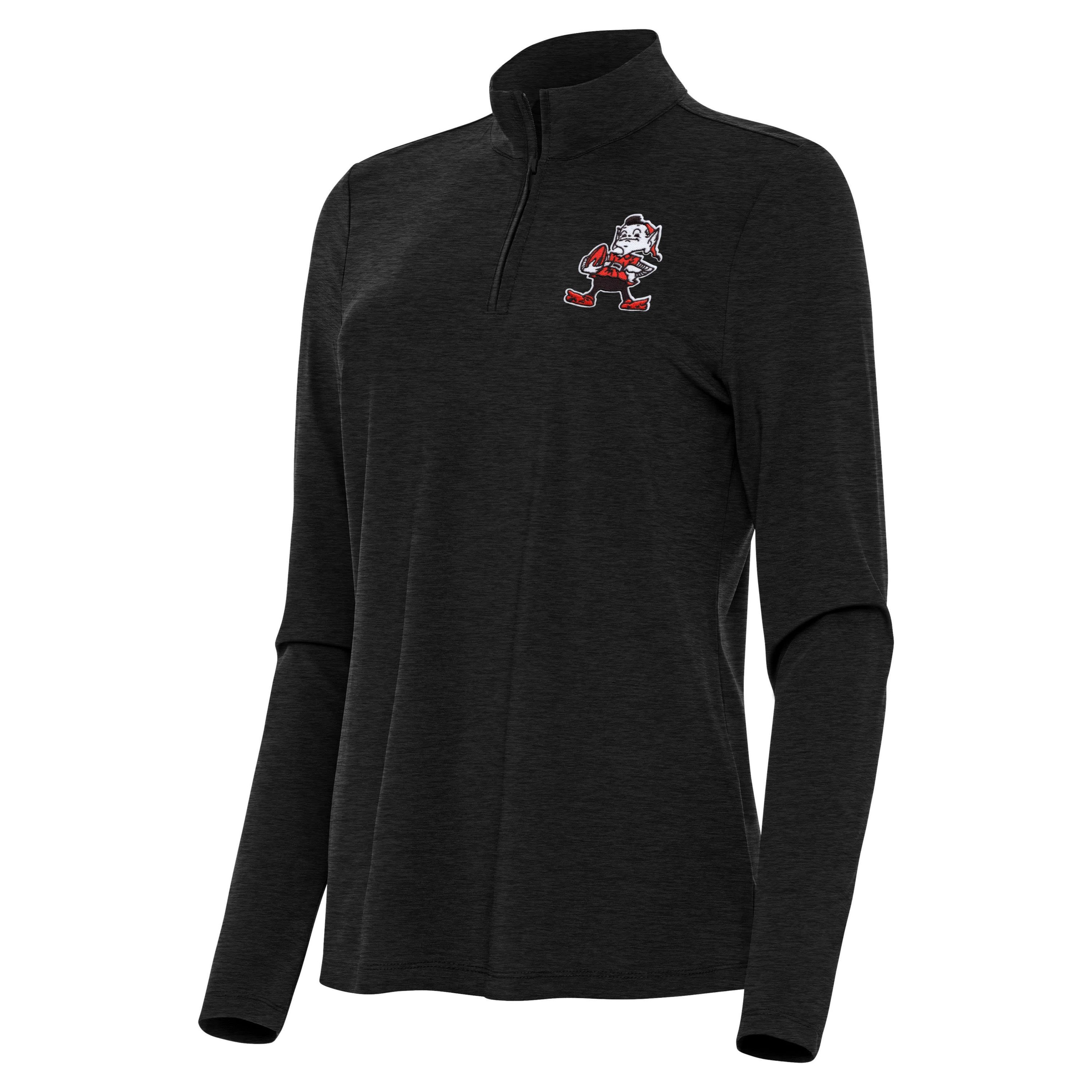 Antigua NFL Cleveland Browns Womens Bright 1/4 Zip Pullover