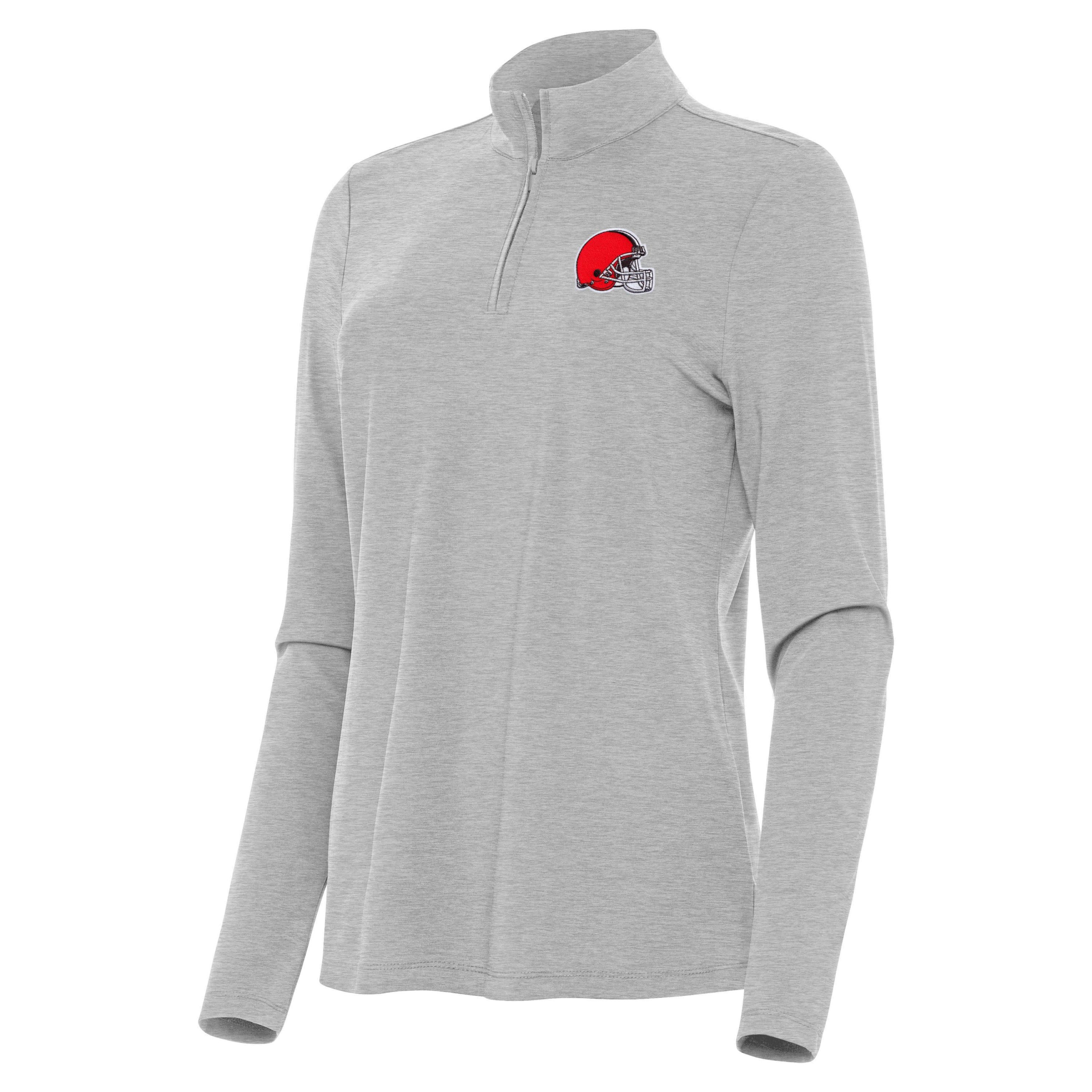 Antigua NFL Cleveland Browns Womens Bright 1/4 Zip Pullover