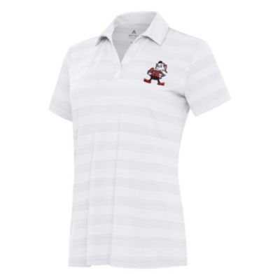 Antigua NFL Cleveland Browns Women's Tunnel Polo, White, Large