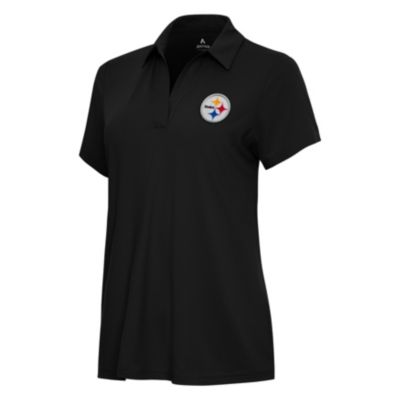 Antigua NFL Pittsburgh Steelers Women's Era Polo, Black, XS