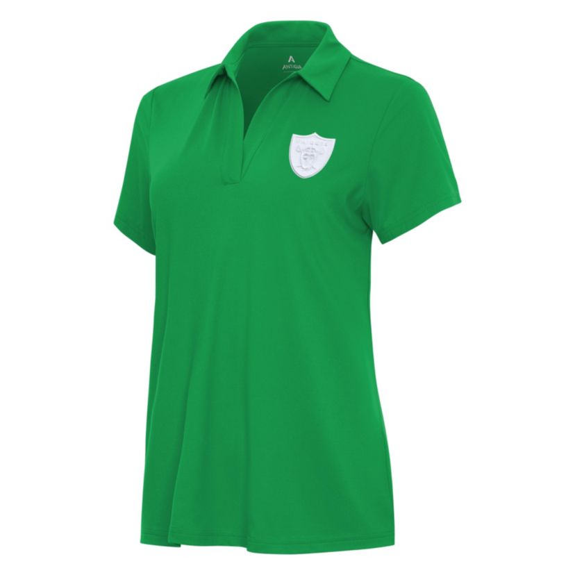 St. Patricks Day NFL Las Vegas Raiders Womens Era Polo