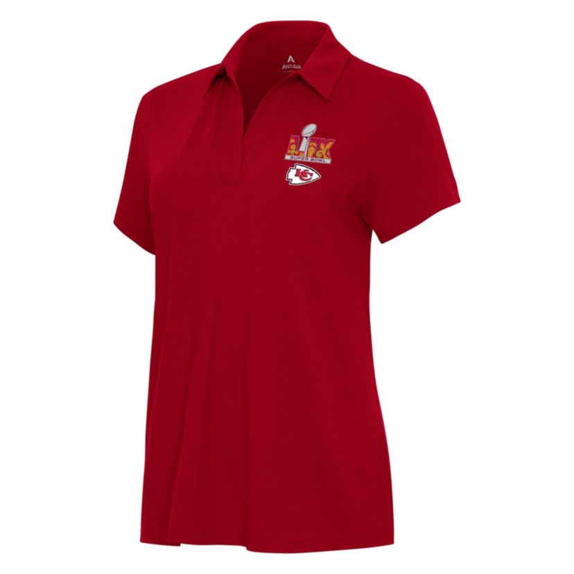 Antigua NFL Kansas City Chiefs SB LIX 2025 Womens Era Polo