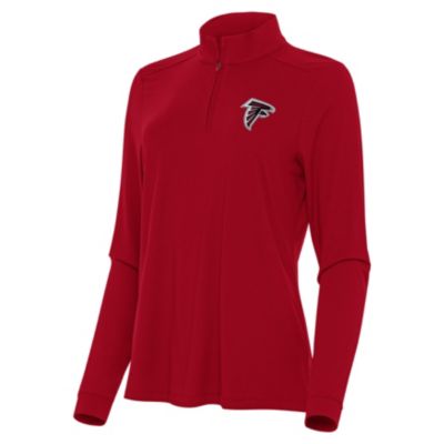 Antigua NFL Atlanta Falcons Women's Intent 1/4 Zip Pullover, Red, XS