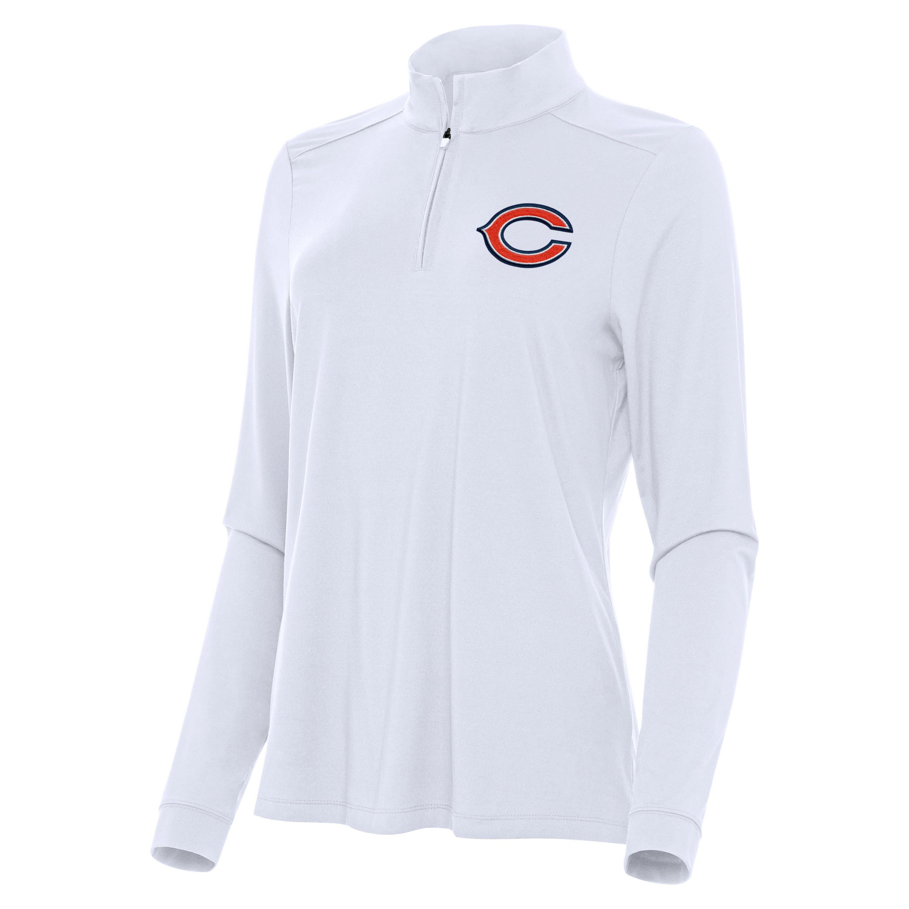 Antigua NFL Chicago Bears Womens Intent 1/4 Zip Pullover