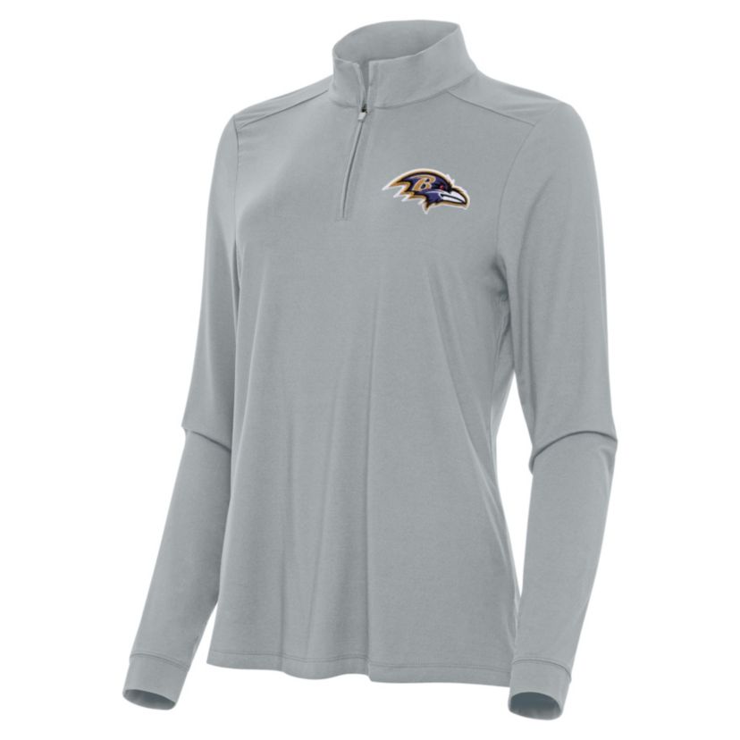 Antigua NFL Baltimore Ravens Womens Intent 1/4 Zip Pullover