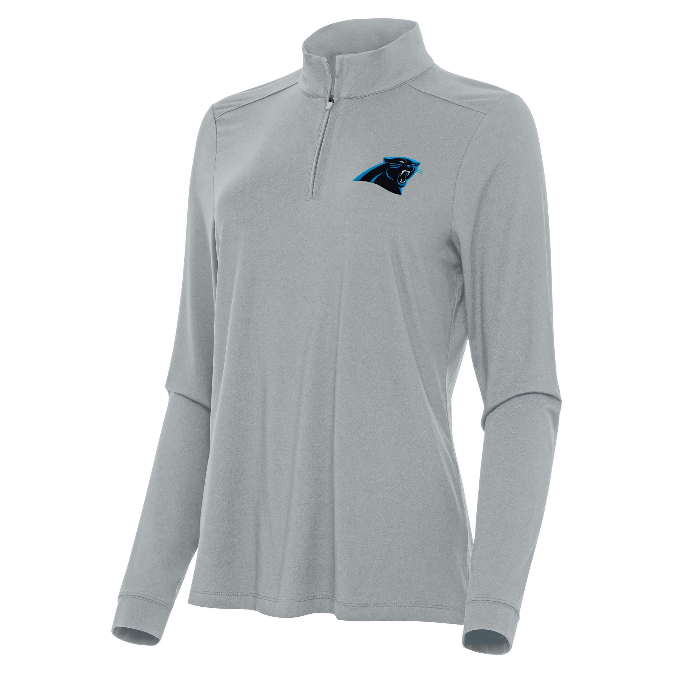 Antigua NFL Carolina Panthers Womens Intent 1/4 Zip Pullover