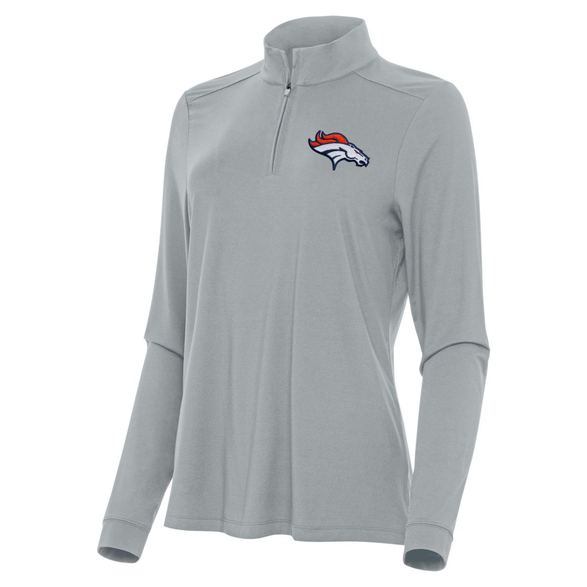 Antigua NFL Denver Broncos Womens Intent 1/4 Zip Pullover