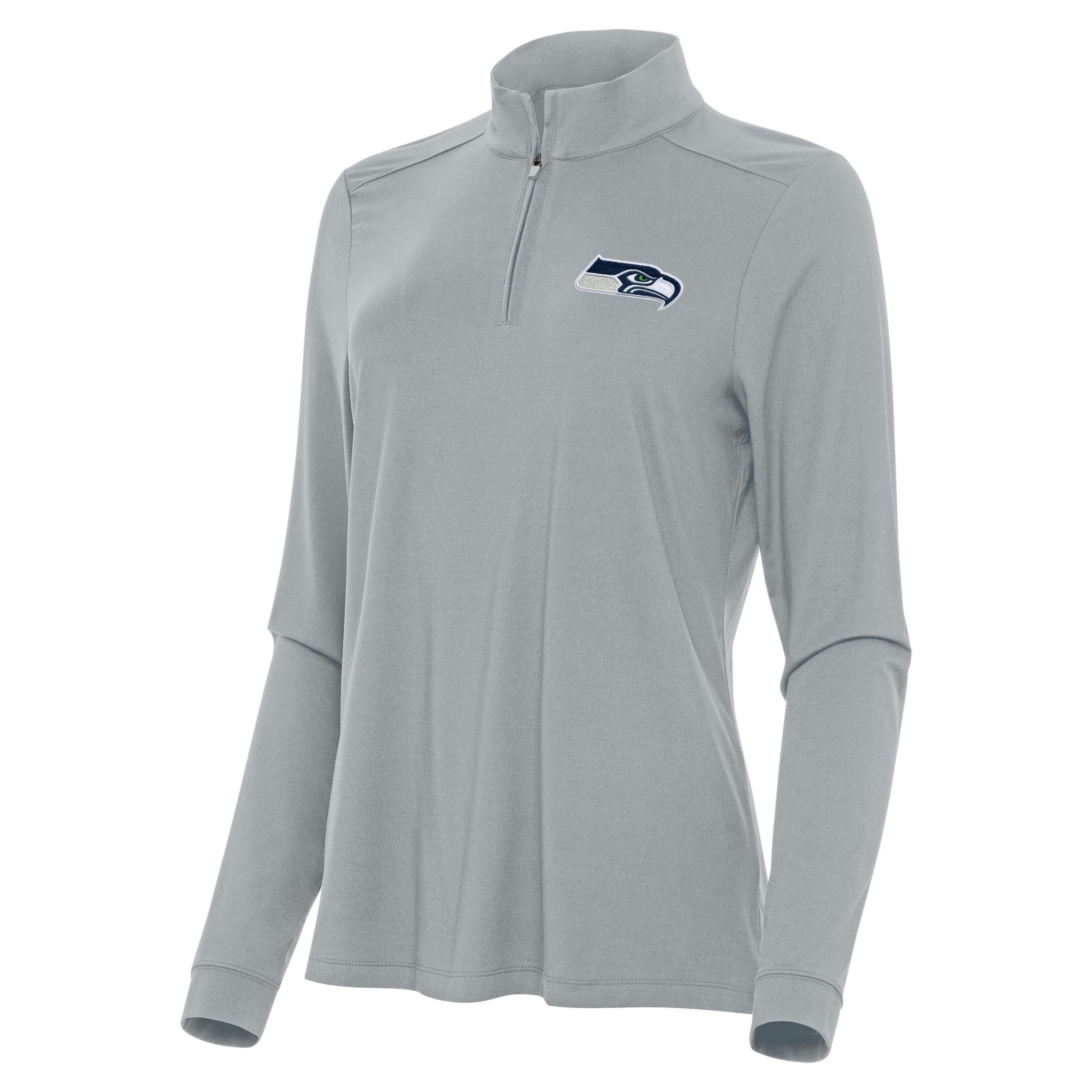 Antigua NFL Seattle Seahawks Womens Intent 1/4 Zip Pullover