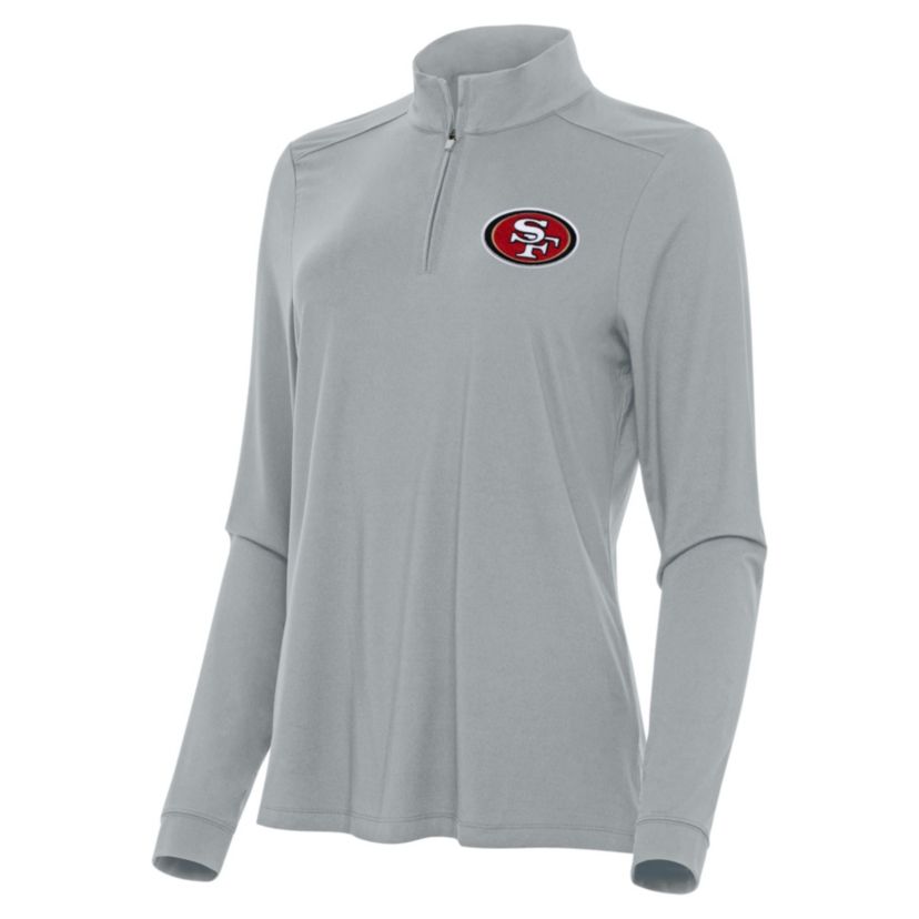 Antigua NFL San Francisco 49ers Womens Intent 1/4 Zip Pullover