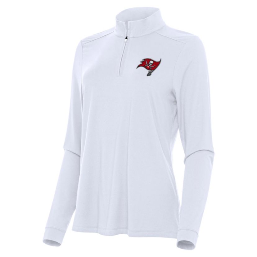 Antigua NFL Tampa Bay Buccaneers Womens Intent 1/4 Zip Pullover